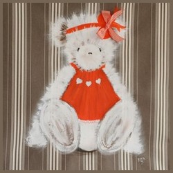 ours peint sur toile matelas pour chambre d'enfant-cadeau naissance