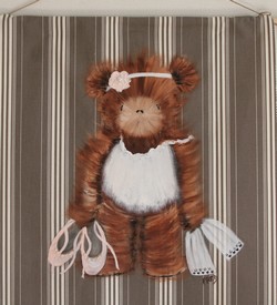 ours sur toile a matelas pour chambre enfant