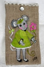 tui portable enfant lin souris verte